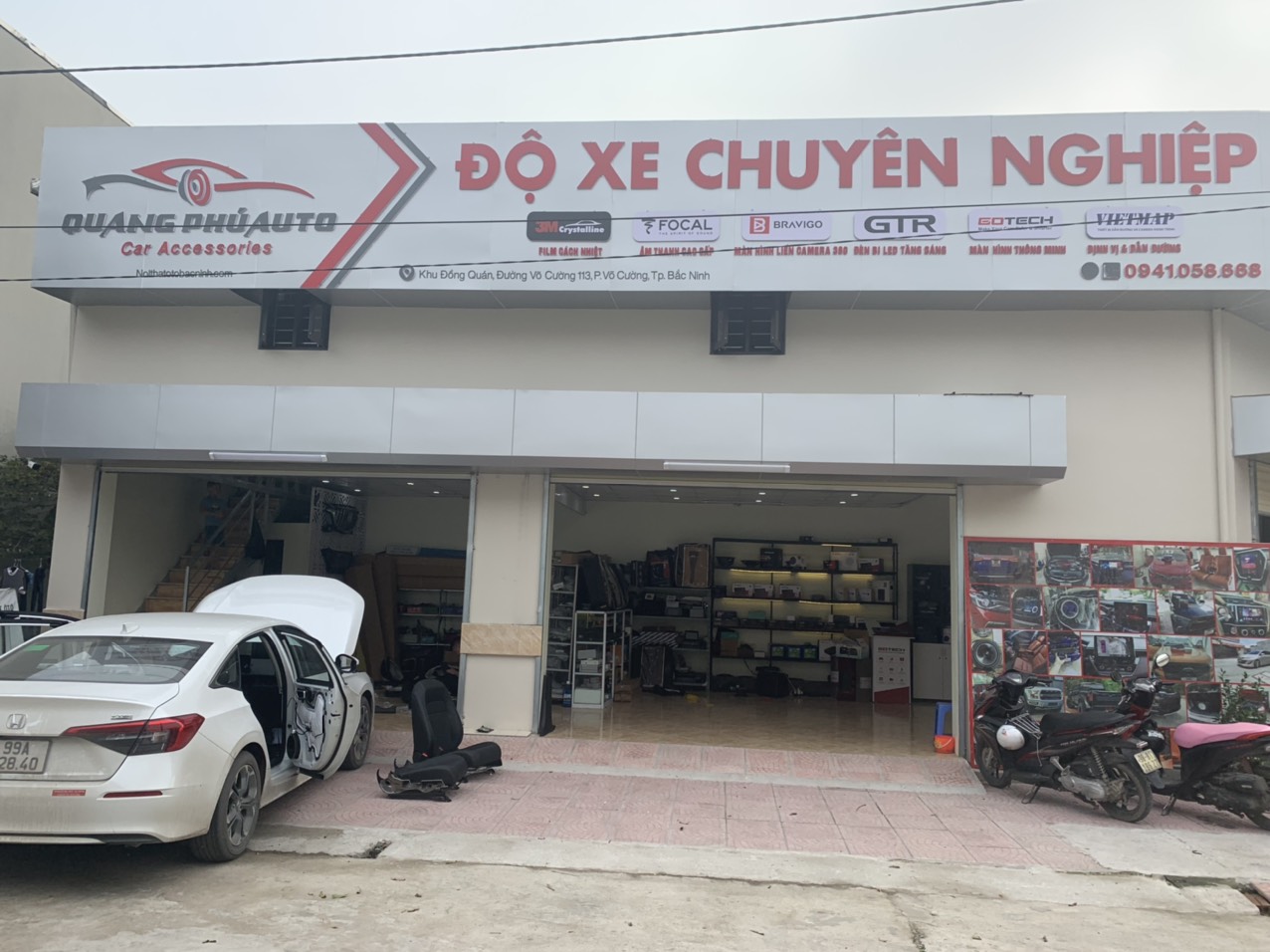 Quang Phú Auto là địa chỉ độ đèn ô tô tại Bắc Ninh